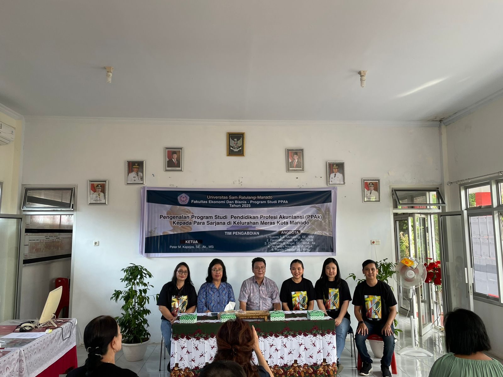 PKM Pengenalan Program Studi Pendidikan Profesi Akuntansi (PPAk) Kepada Para Sarjana di Kelurahan Meras Kota Manado